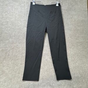 Town Clothes Black‎ Wool Cropped Trousers Womens Size L High Rise
